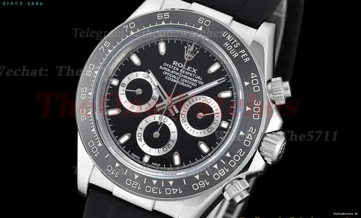 SS RU Daytona GDF Dial A3836 40mm Black 0416